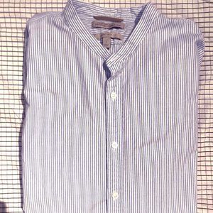 Heritage Banana Republic Band Collar Oxford